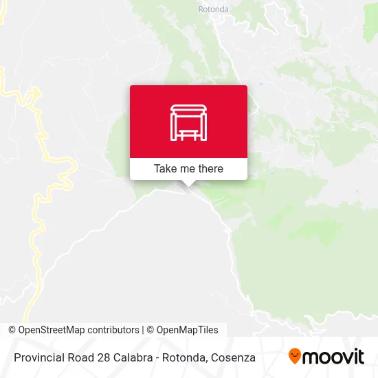 Provincial Road 28 Calabra - Rotonda map