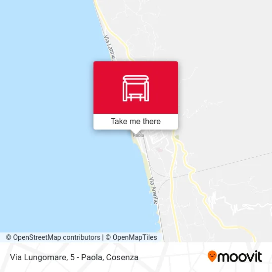 Via Lungomare, 5 - Paola map