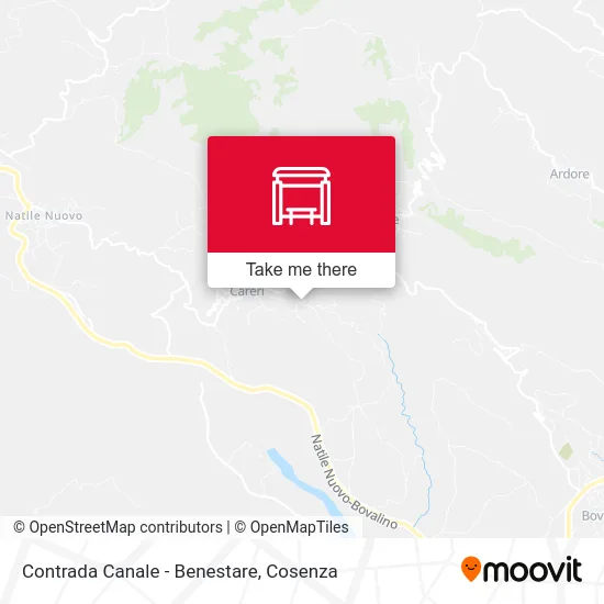 Contrada Canale - Benestare map