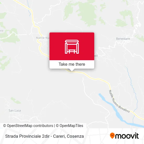 Strada Provinciale 2dir - Careri map