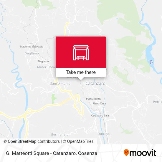 G. Matteotti Square - Catanzaro map