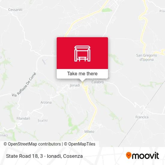 State Road 18, 3 - Ionadi map