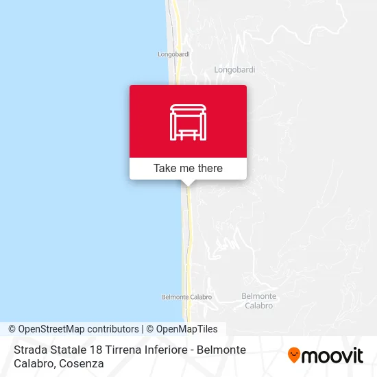 Strada Statale 18 Tirrena Inferiore - Belmonte Calabro map
