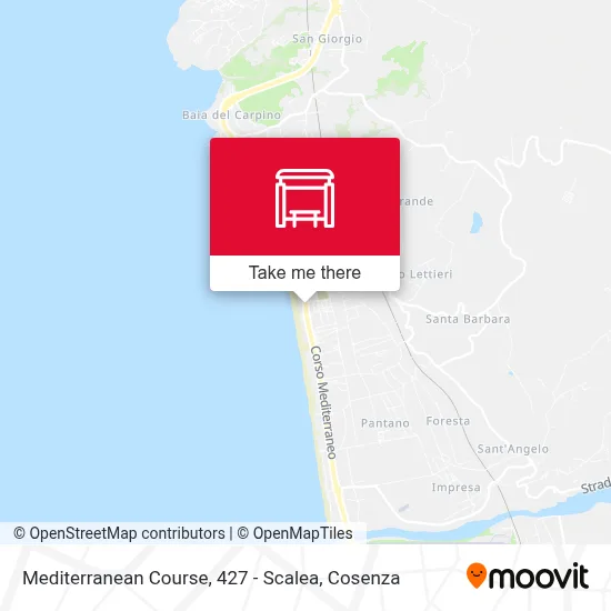 Mediterranean Course, 427 - Scalea map