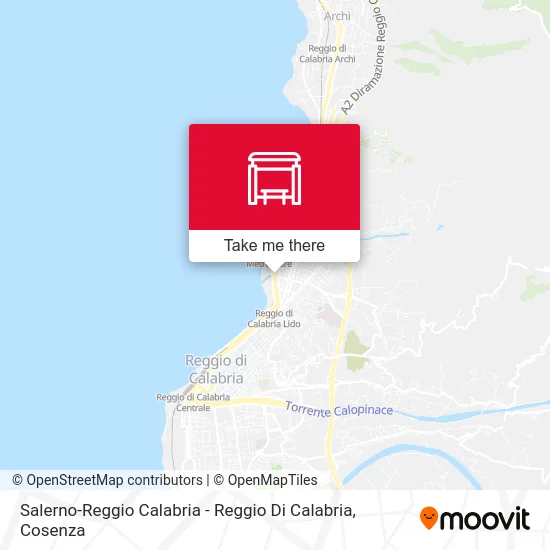 Salerno-Reggio Calabria - Reggio Di Calabria map