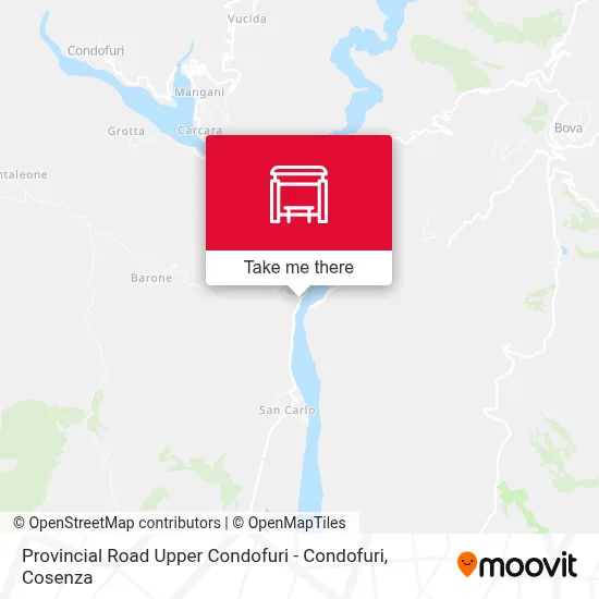 Provincial Road Upper Condofuri - Condofuri map