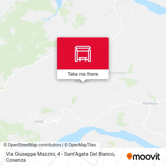 Via Giuseppe Mazzini, 4 - Sant'Agata Del Bianco map