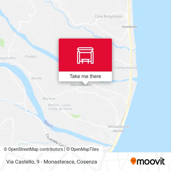 9 Castle Street - Monasterace map