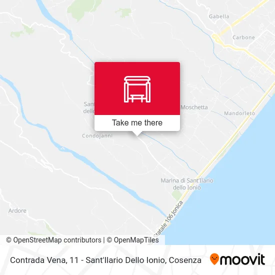 Contrada Vena, 11 - Sant'Ilario Dello Ionio map