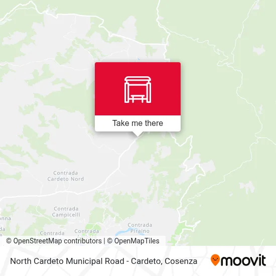 North Cardeto Municipal Road - Cardeto map