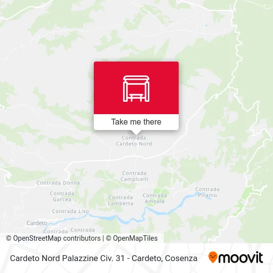 Cardeto Nord Palazzine Civ. 31 - Cardeto map