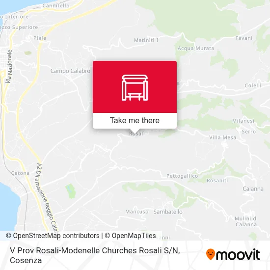 V Prov Rosali-Modenelle Churches Rosali S / N map