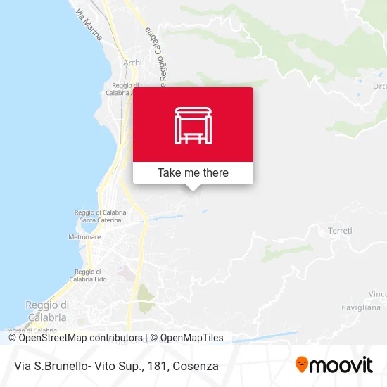 Via S.Brunello- Vito Sup., 181 map