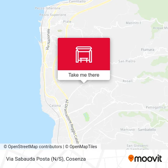 Via Sabauda Post Office (N/S) map