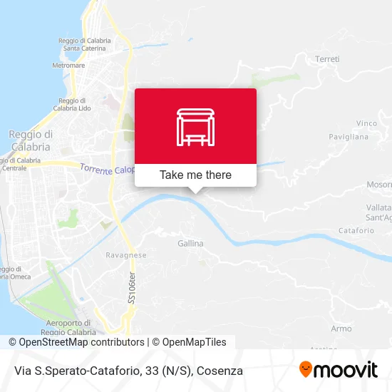Via S.Sperato-Cataforio, 33 (N / S) map