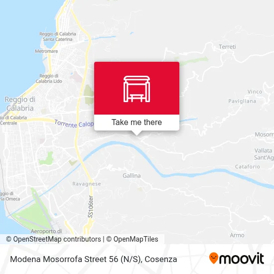 Modena Mosorrofa Street 56 (N / S) map