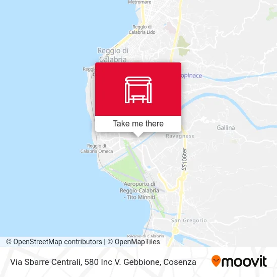Via Sbarre Centrali, 580 Inc V. Gebbione map