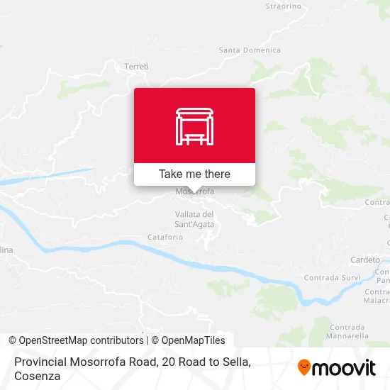 Provincial Mosorrofa Road, 20 Road to Sella map