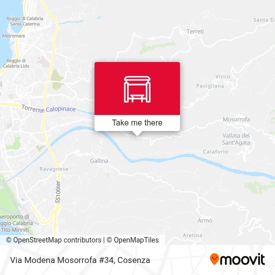 Via Modena Mosorrofa #34 map