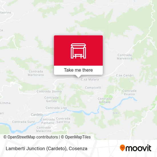 Lamberti Junction (Cardeto) map