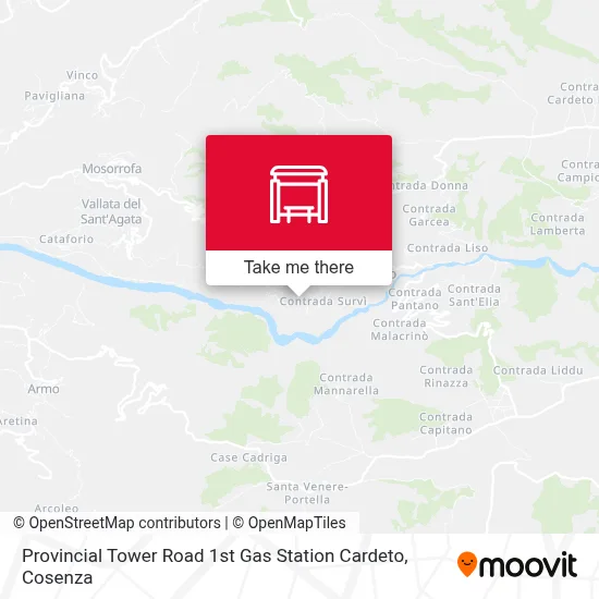 Provincial Tower Road 1st Gas Station Cardeto map