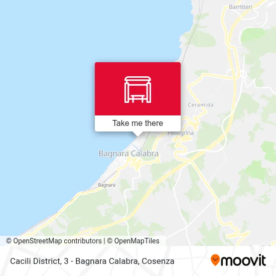 Cacili District, 3 - Bagnara Calabra map