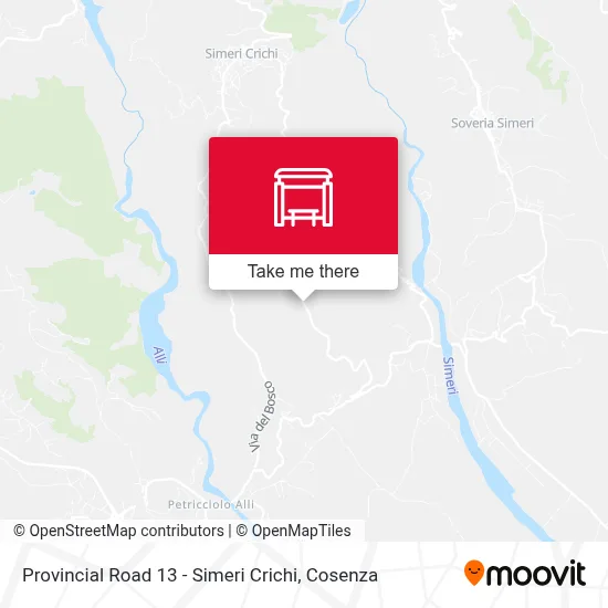 Provincial Road 13 - Simeri Crichi map