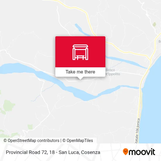 Provincial Road 72, 18 - San Luca map