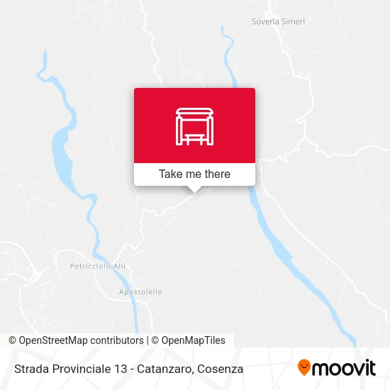 Strada Provinciale 13 - Catanzaro map