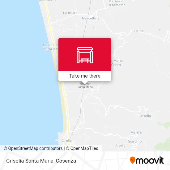 Grisolia-Santa Maria map