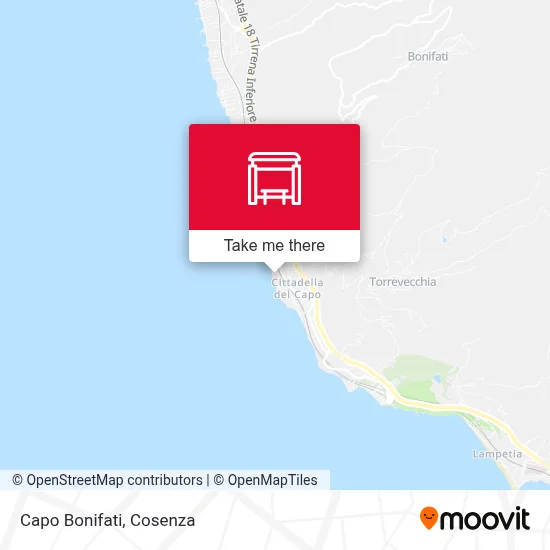 Capo Bonifati map