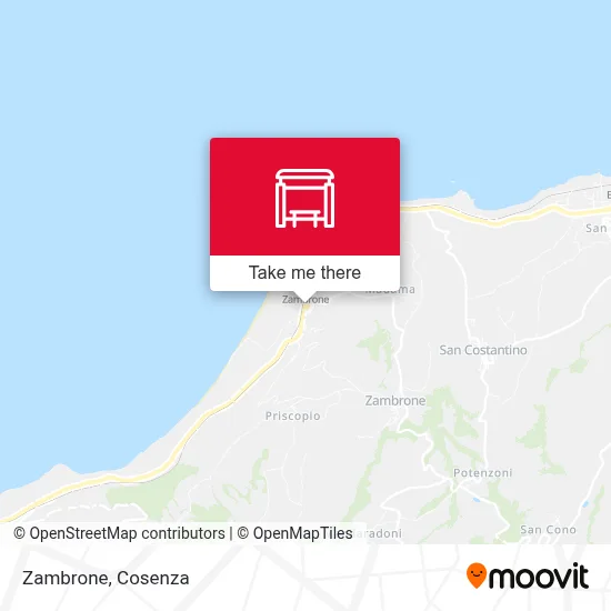 Zambrone map