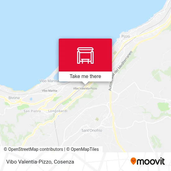 Vibo Valentia-Pizzo map