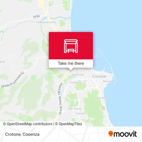 Crotone map