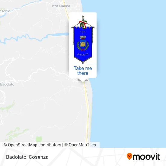 Badolato map