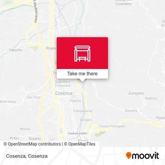Cosenza map