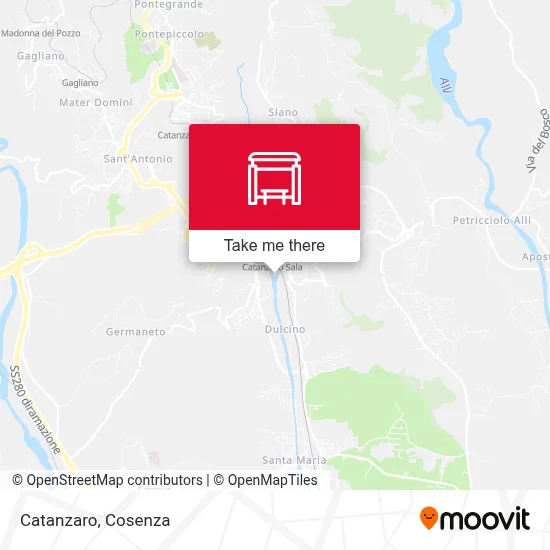 Catanzaro map