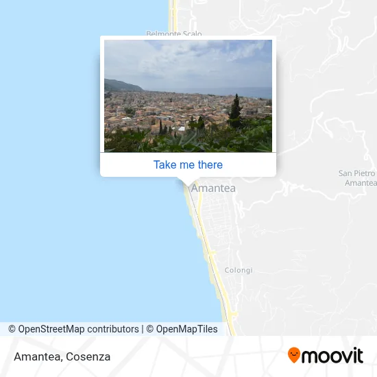 Amantea map