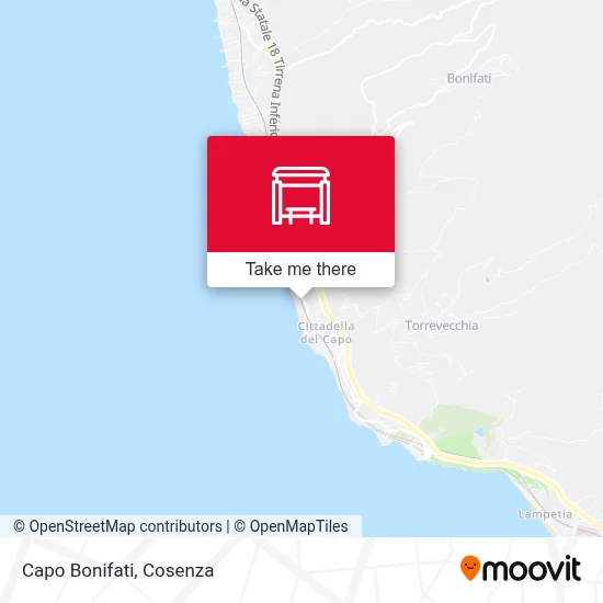 Capo Bonifati map