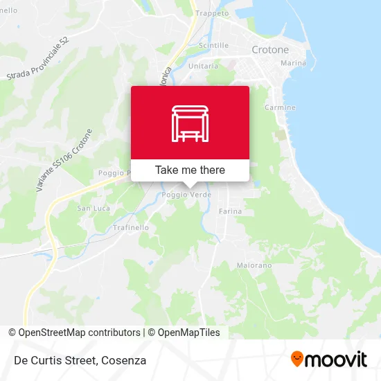 De Curtis Street map