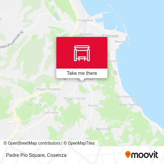 Padre Pio Square map