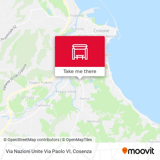 Via Nazioni Unite Via Paolo VI map
