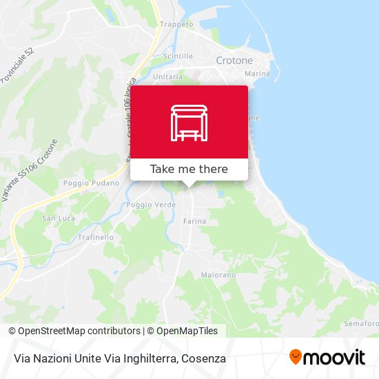 Via Nazioni Unite Via Inghilterra map