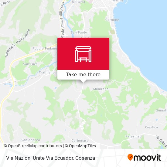 Via Nazioni Unite Via Ecuador map