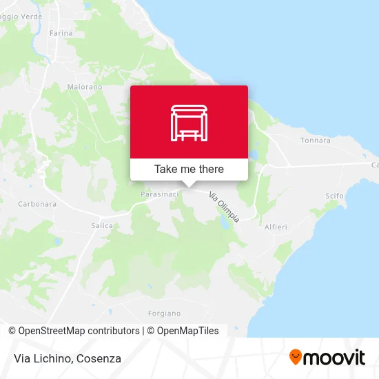 Via Lichino map