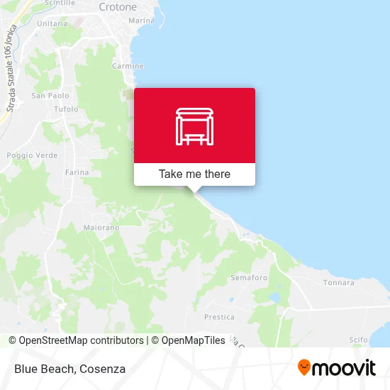 Blue Beach map