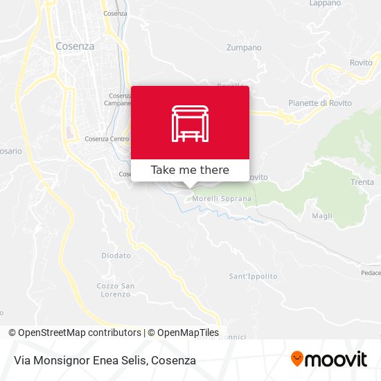 Via Monsignor Enea Selis map
