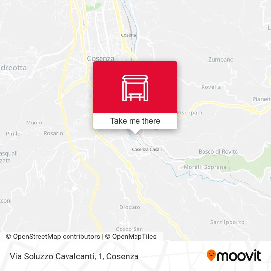 Via Soluzzo Cavalcanti, 1 map