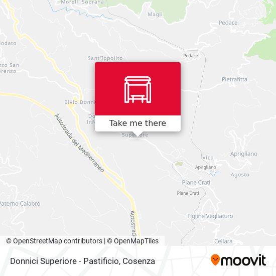 Donnici Superiore - Pastificio map