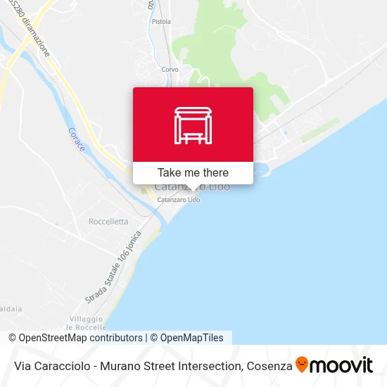 Via Caracciolo - Murano Street Intersection map